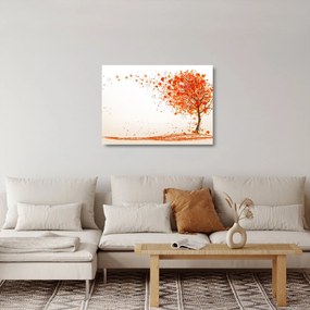 Obraz na szkle - Drzewo na wietrze (70x50 cm)