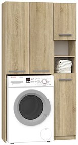 Komplet skandynawskich szafek łazienkowych dąb sonoma Z0-C86