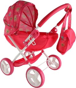 Czerwony wózek dla lalek