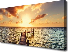 Obraz canvas Liście w Kolorach Zachodzącego Słońca