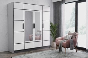 Szafa czterodrzwiowa ROJ 4D Dąb Craft Złoty