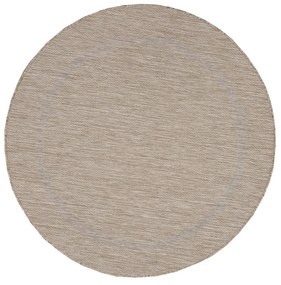 Dywan zewnętrzny Relax ramka beżowy 120 cm x 120 cm koło