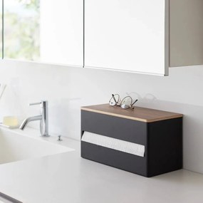 Czarny metalowy stojak na ręczniki papierowe Rin – YAMAZAKI