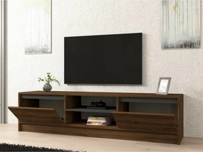 Stolik pod telewizor Olca Walnut and Anthracite