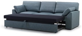 Niebieska rozkładana sofa 233 cm Janson – Scandic