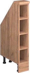 Szafka kuchenna na dach skośny złoty dąb energetyczny 15x46x81.6 r-line