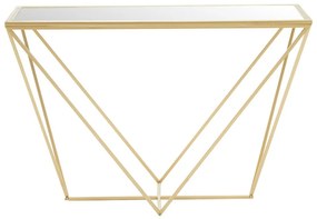 Konsola w kolorze złota ze szklanym blatem 40x120 cm Farran – Premier Housewares