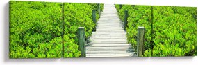 Obraz - drewniany chodnik (170x50 cm)