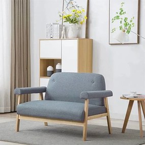 Tapicerowana sofa 2-osobowa Uxis 2G - jasny szary