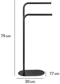 Metalowy stojak na ręczniki LEVANTE, wys. 79 cm