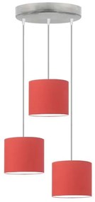 Skandynawska lampa wisząca na srebrnym stelażu - S9-B29