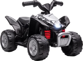 AIYAPLAY Elektroquad, Kinderquad, 2,8 km/h, Reflektor LED, dla 1,5-3 lata, czarny, 65,5 x 38,5 x 43,5cm