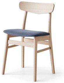 Niebieskio-naturalne krzesło z litego drewna dębowego Mosbøl – Hammel Furniture