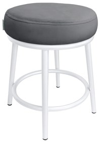 Taboret Ben noga metalowa biała BL14