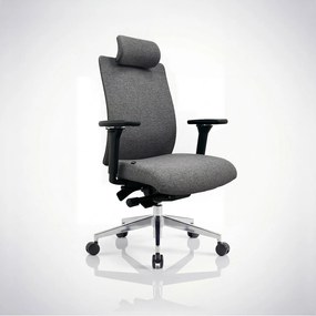 Fotel biurowy ergonomiczny ciemnoszary VECTOR