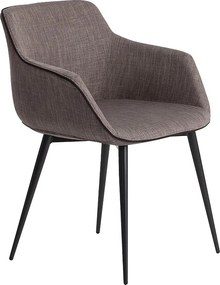 Ciemnoszare krzesło materiałowe 4005 ANGEL CERDA