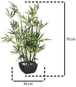 Sztuczne kwiaty - bambus w doniczce