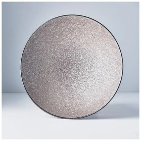 Beżowa wysoka miska ceramiczna na zupę MIJ Earth, ø 24 cm