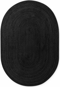 Czarny dywan z juty dwustronny/tkany ręcznie 160x230 cm Braided – Hanse Home