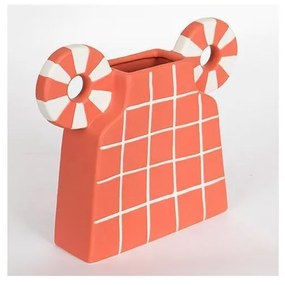 Wazon ceramiczny 30,6x22,5 cm pomarańczowy