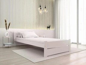 Łóżko IKAROS DOUBLE 80 x 200 cm, białe Stelaż: Bez stelaża, Materac: Bez materaca