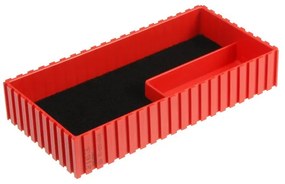 Pudełko plastikowe na mikrometr 35-200x100 mm, czerwone