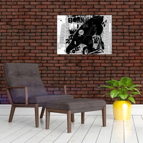 Obraz - Urodzony by jeździć (70x50 cm)