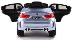 Auto na akumulator bmw x6 srebrny lakierowany