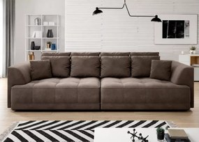 Sofa z elektrycznie wysuwanym siedziskiem Tiga - duża kanapa do pokoju gościnnego