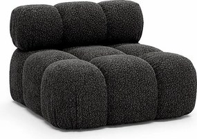 Moduł środkowy do systemu modułowego, tkanina bukla Abriamo, Grafitowy, Selia