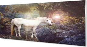 Panel Szklany Jednorożec w Magicznym Lesie