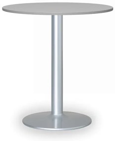 Stolik konferencyjny FILIP II, średnica 80 cm, szara podstawa, szara