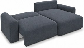 Rozkładana dwustronna sofa narożna w kształcie L NORDEN PAROS 250x140 cm, ciemnoszara