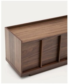 Brązowa szafka pod TV w dekorze orzecha 200x47x40 cm Onix – Kave Home