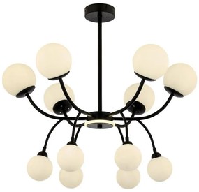 Żyrandol na drążku DAISY 12xG9/10W/230V czarny