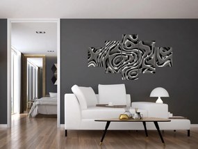Obraz - Metaliczna abstrakcja (125x70 cm)