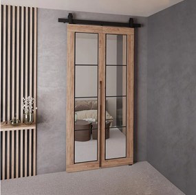 Drzwi Przesuwne QUDIO M5 Dąb Craft Złoty 80