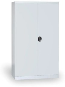 Szafa warsztatowa metalowa KOVONA, do montażu własnego, 4 półki, 1200 x 500 x 1800 mm, szara