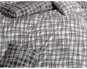 BedTex Bawełniana pościel Straw czarna, 220 x 200cm, 2 szt. 70 x 90 cm
