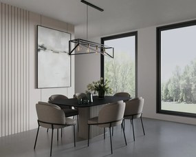 Lampa wisząca ELUVIES czarna/złota ELTAP