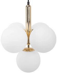 LAMPA SUFITOWA WISZĄCA ZŁOTA APP1574-5CP