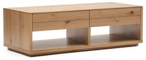 Stolik w dekorze dębu w naturalnym kolorze 60x140 cm Alguema – Kave Home