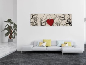 Obraz - Zakochana para (170x50 cm)