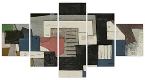 Obraz - Abstrakcja, kubizm (125x70 cm)