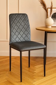 Grafitowe krzesło nowoczesne H1-L91