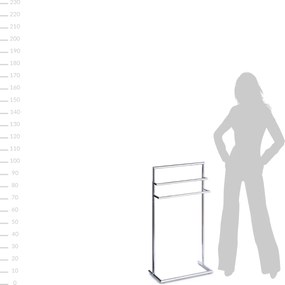 Stojak łazienkowy, wieszak na ręczniki, 23 x 43,5 x 83 cm