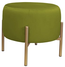 Pufa OLA LOFT ławka podnóżek metal złota BL75