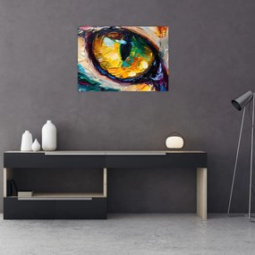 Obraz - Malowanie kocim okiem (70x50 cm)