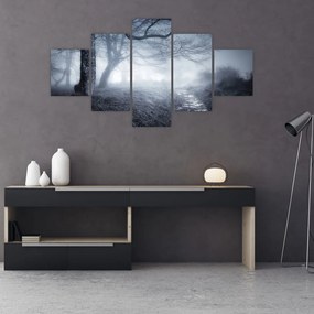 Obraz- Droga we mgle (125x70 cm)