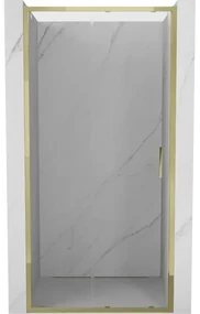 Mexen Exo drzwi prysznicowe rozsuwane 115 cm, transparent, złote - 8151-115-000-50-00